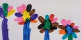 Kinderzeichnung "Blumen"
